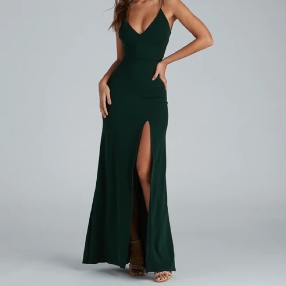 Chloe Lace Up Back Formal Dress NWT